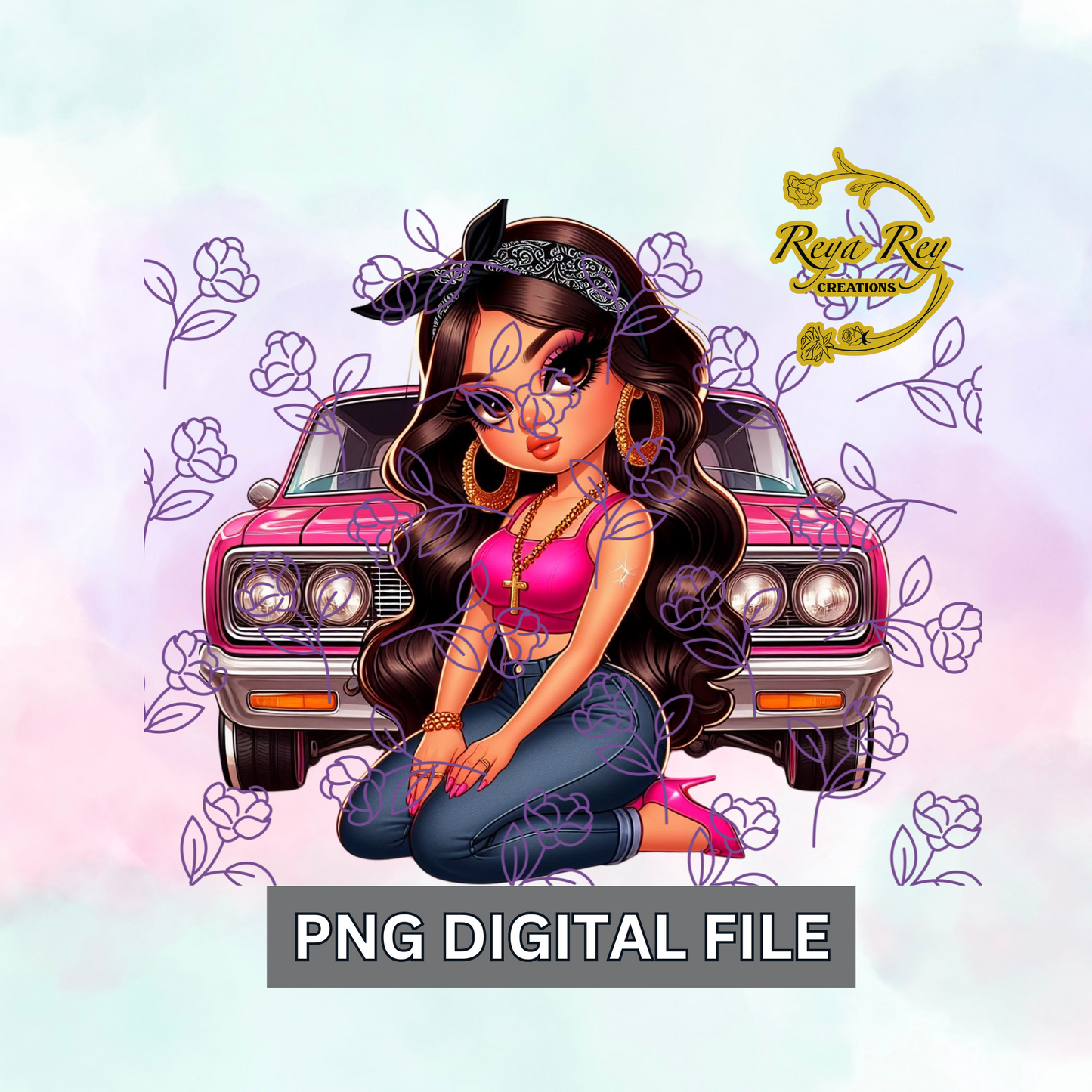 Chicano-Chicana-Lowrider-Oldies-PNG