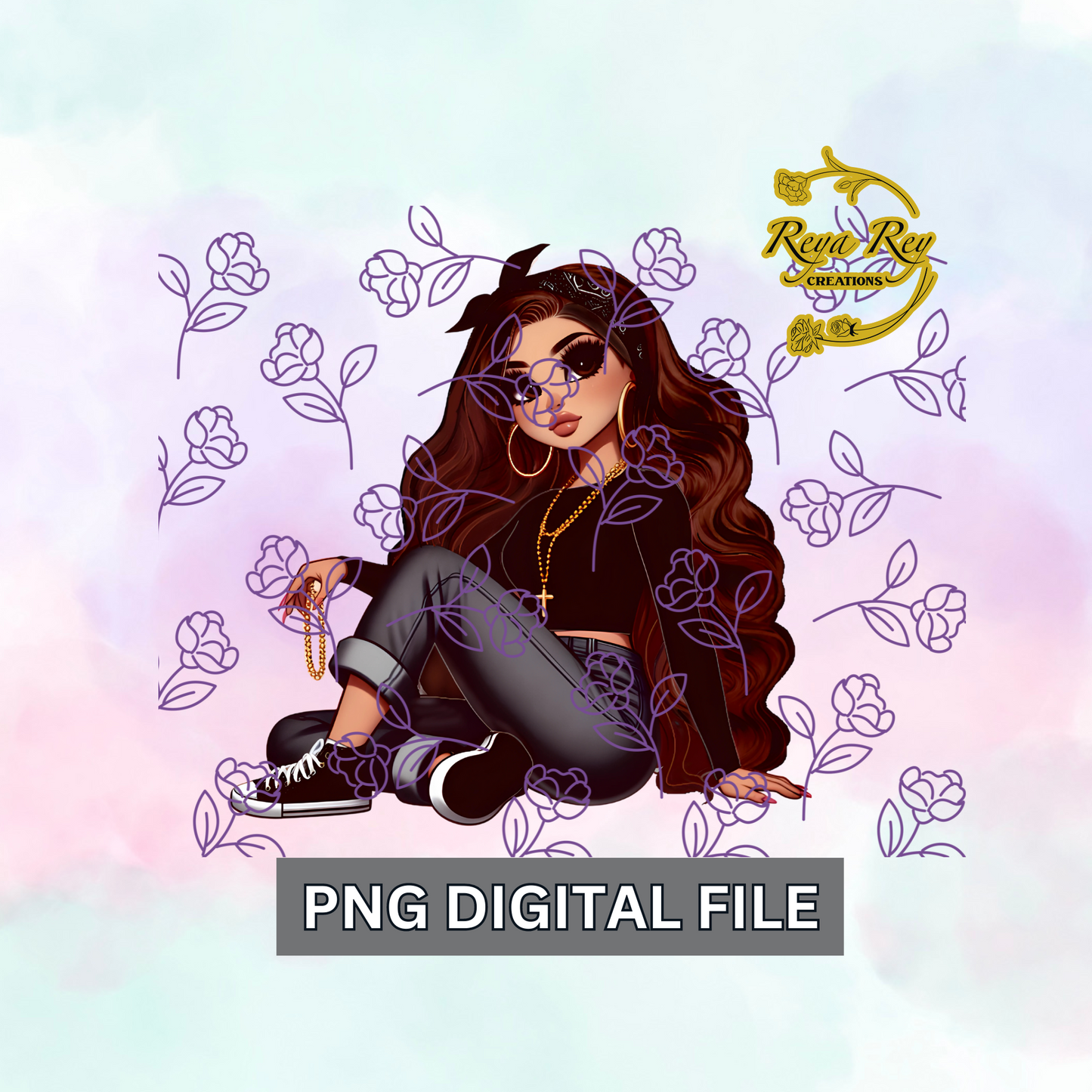 Chicana old school Png