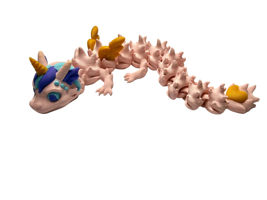 3D Printed Articulated Unicorn Dragon