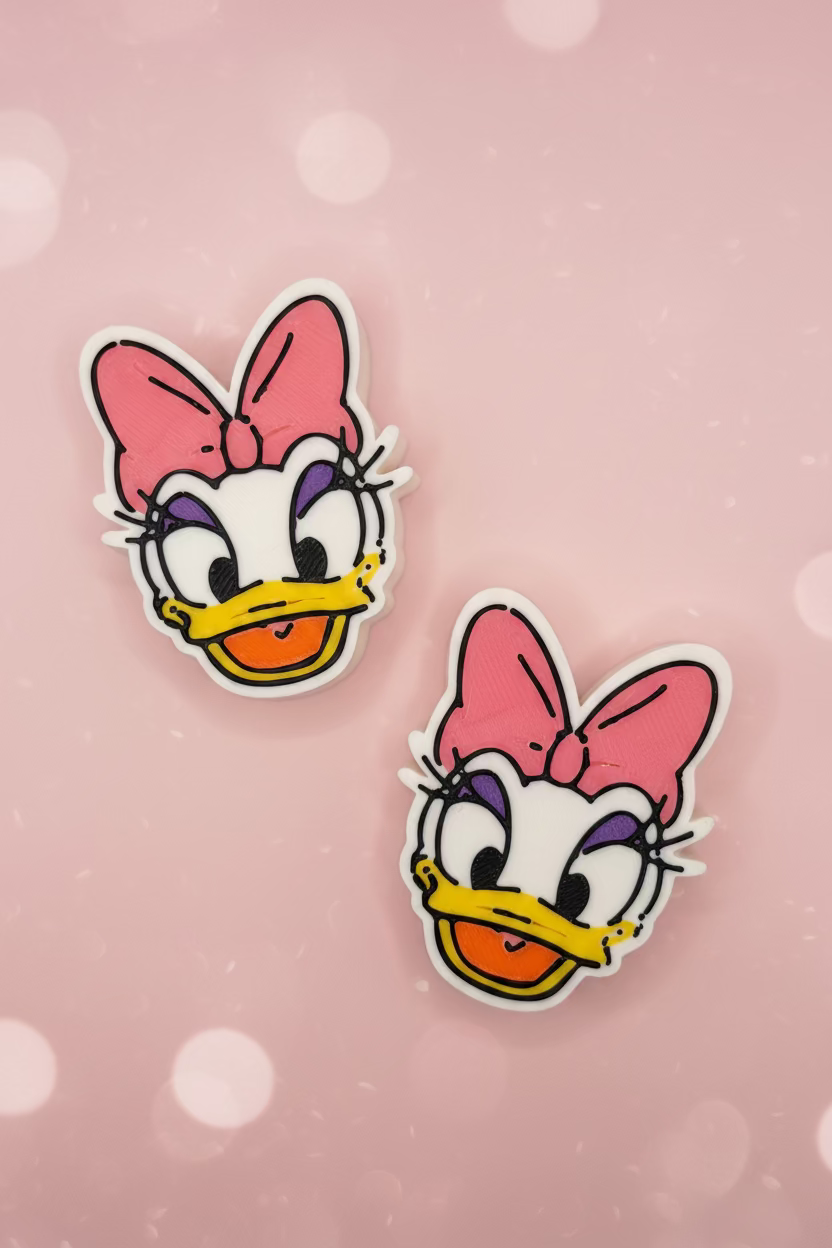 Girl Duck Straw Topper