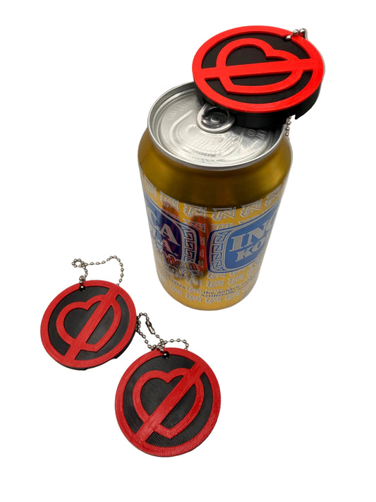 Red Heart Pop & Cover keychain