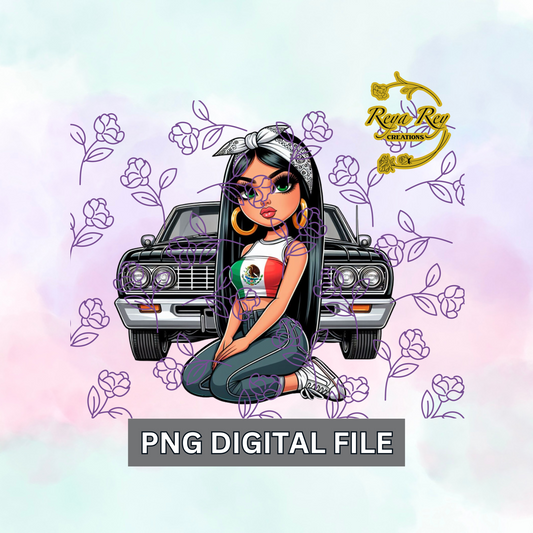 Chicana Lowrider Mexico 01