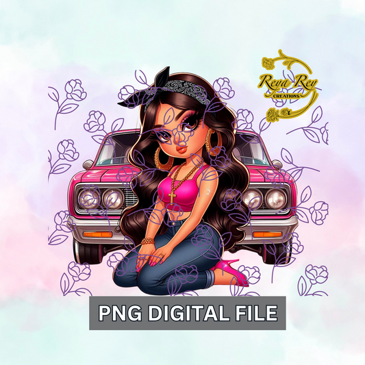 Chicano-Chicana-Lowrider-Oldies-PNG