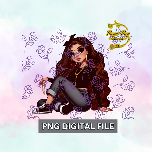 Chicana old school Png