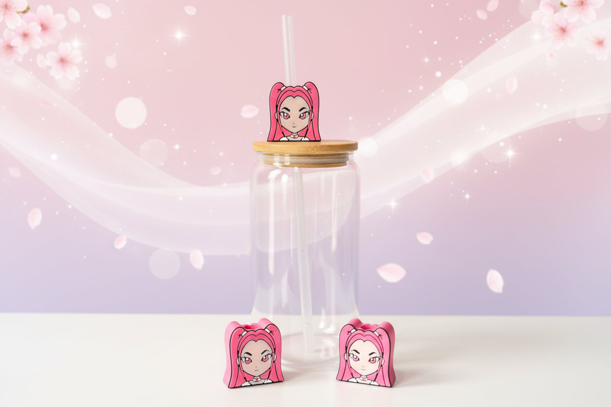 K-Pop Huntrix 3D Straw Toppers