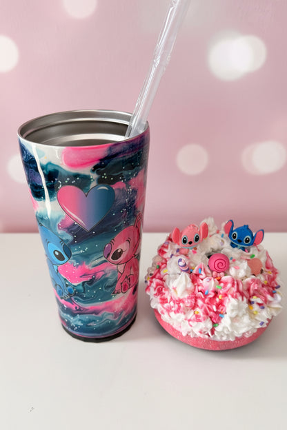 Stitch and Angel Candy 20 oz Tumbler