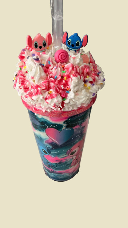 Stitch and Angel Candy 20 oz Tumbler