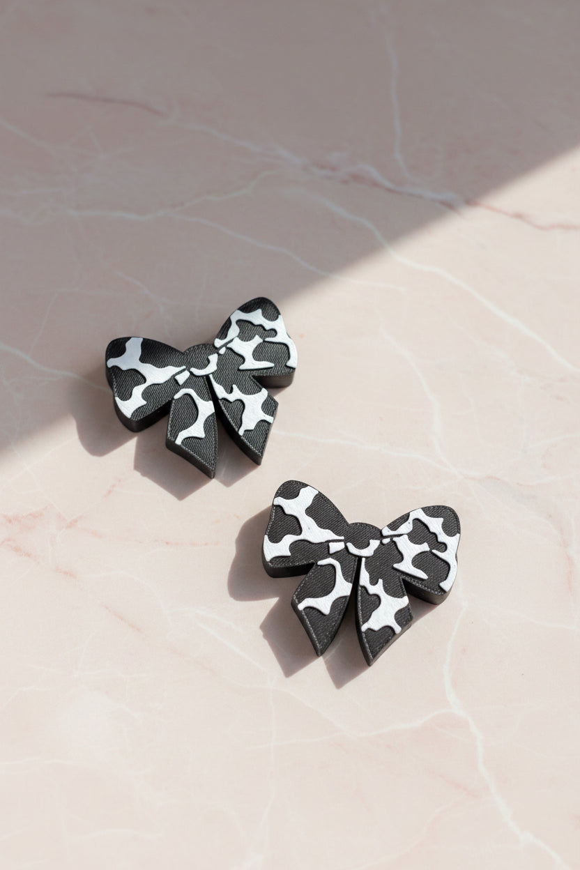 Cow Bow Straw Topper