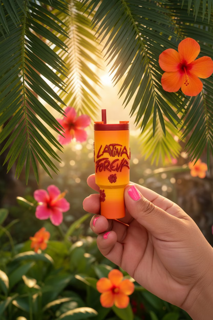 Latina Foreva Mini Tumbler keychain