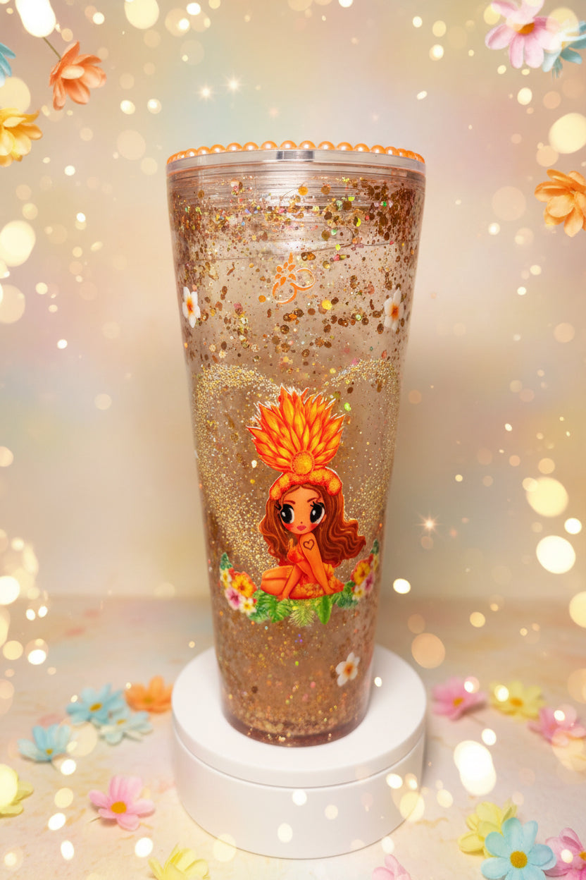 Tropichica 24oz Snowglobe Tumbler