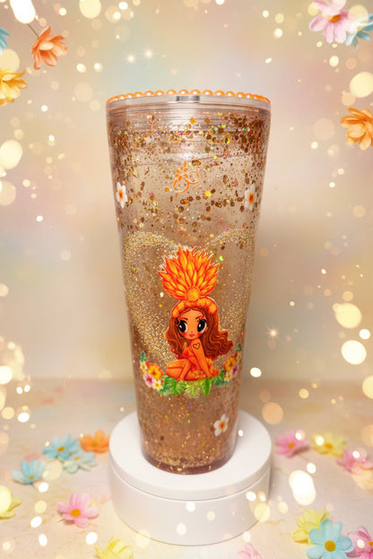 Tropichica 24oz Snowglobe Tumbler