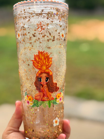Tropichica 24oz Snowglobe Tumbler