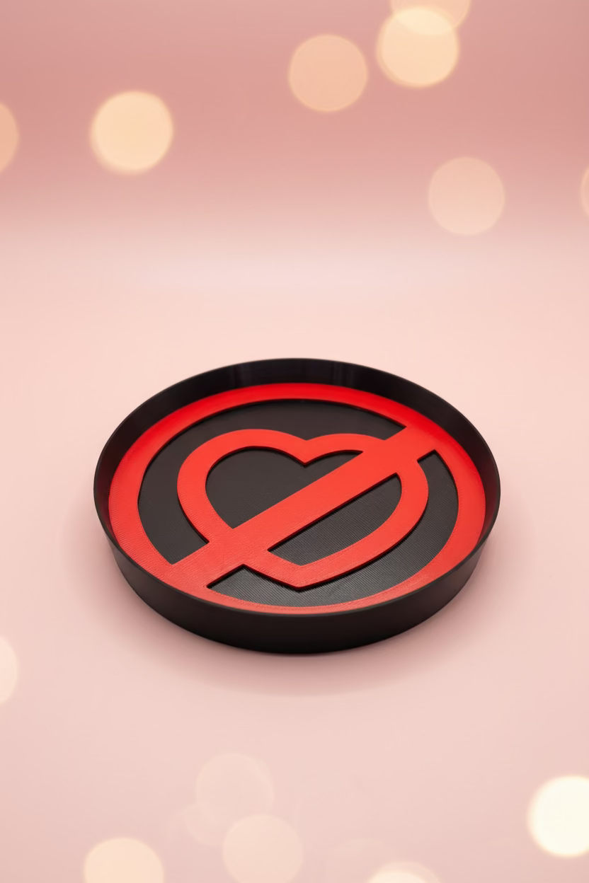 Red Heart Trinket Tray