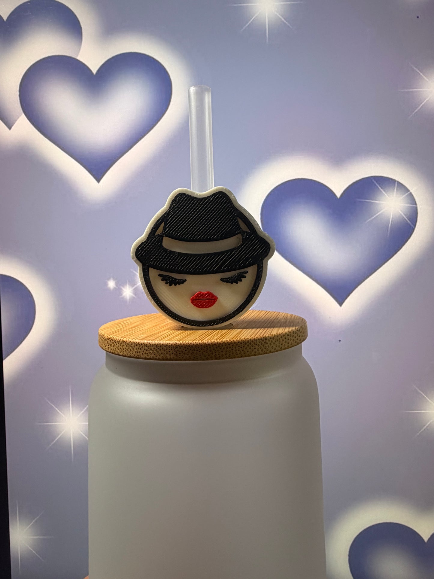 lowrider Chica Straw Topper