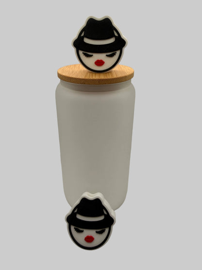 lowrider Chica Straw Topper