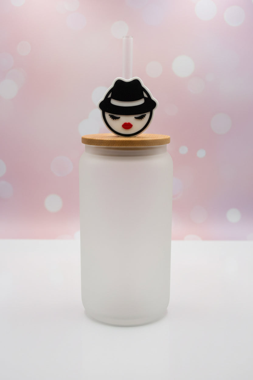 lowrider Chica Straw Topper