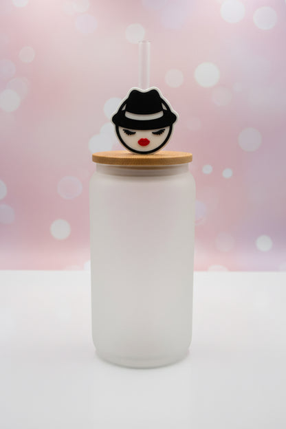 lowrider Chica Straw Topper