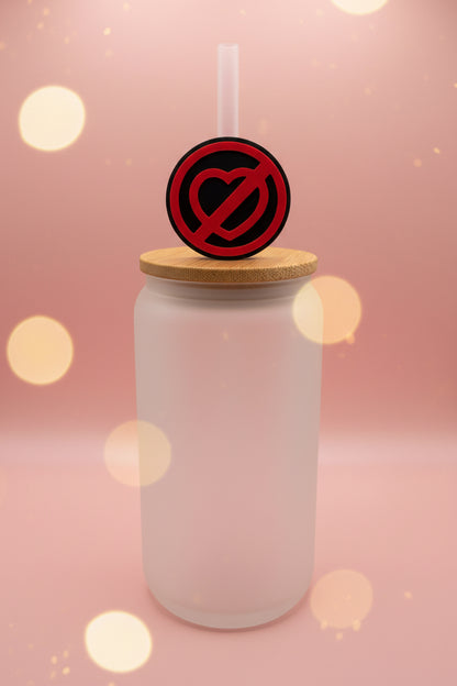 Red Heart Straw Topper