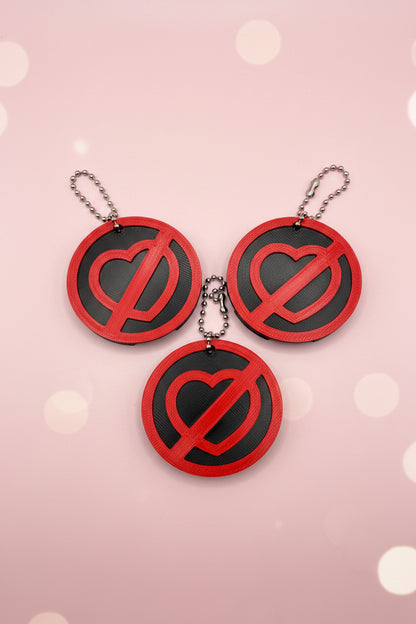 Red Heart Pop & Cover keychain