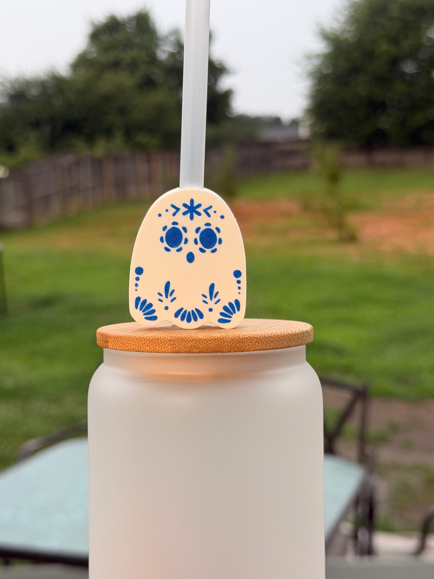 Talavera Ghost Straw Topper