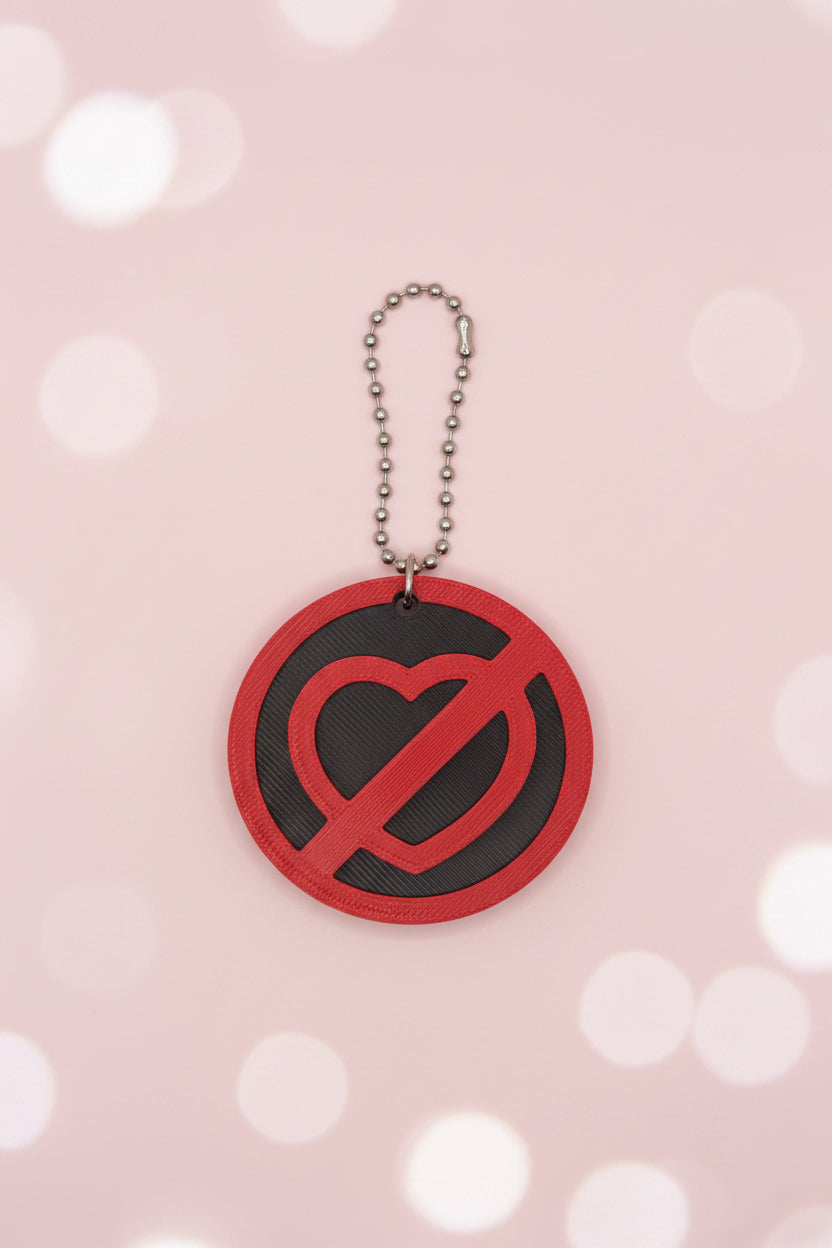 Red Heart Pop & Cover keychain