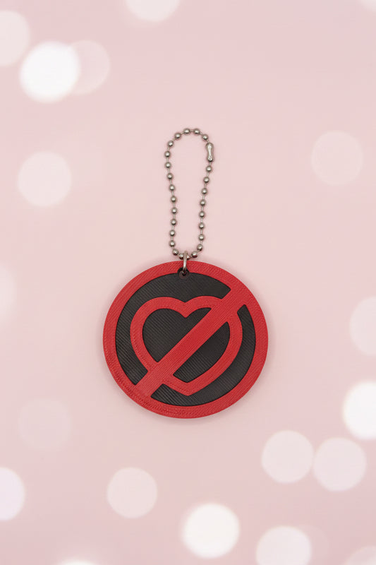 Red Heart Pop & Cover keychain