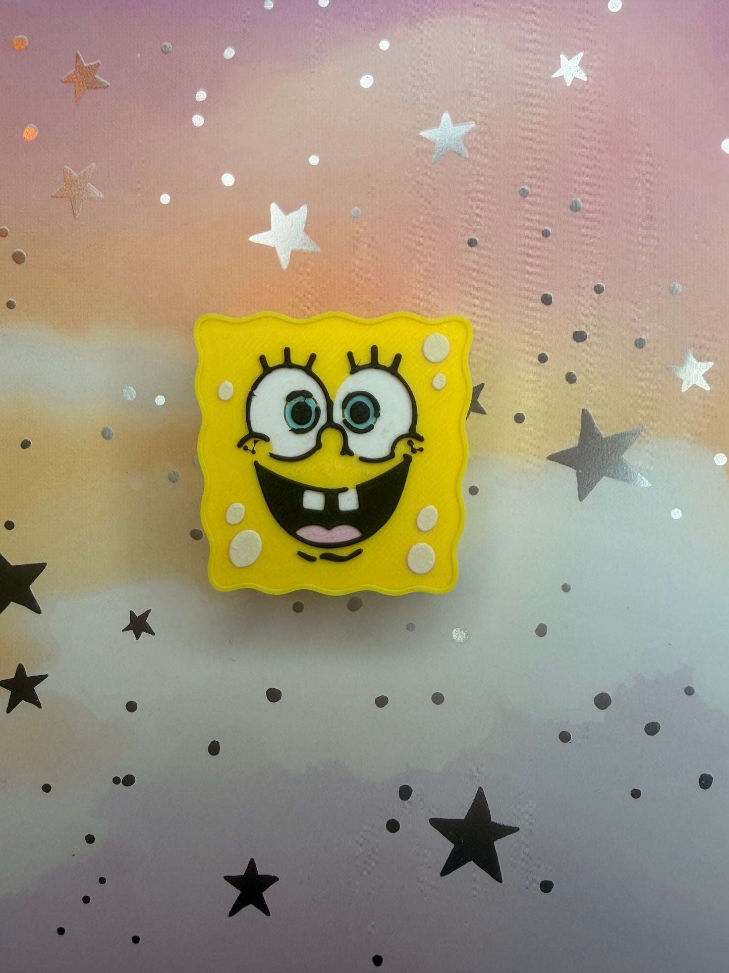 Yellow Sponge Straw Topper