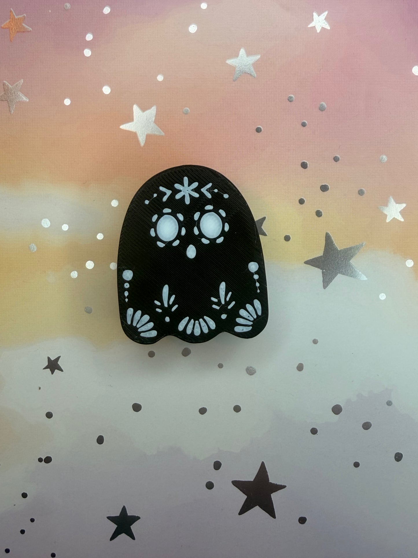 Cute Talavera Ghost Straw Topper