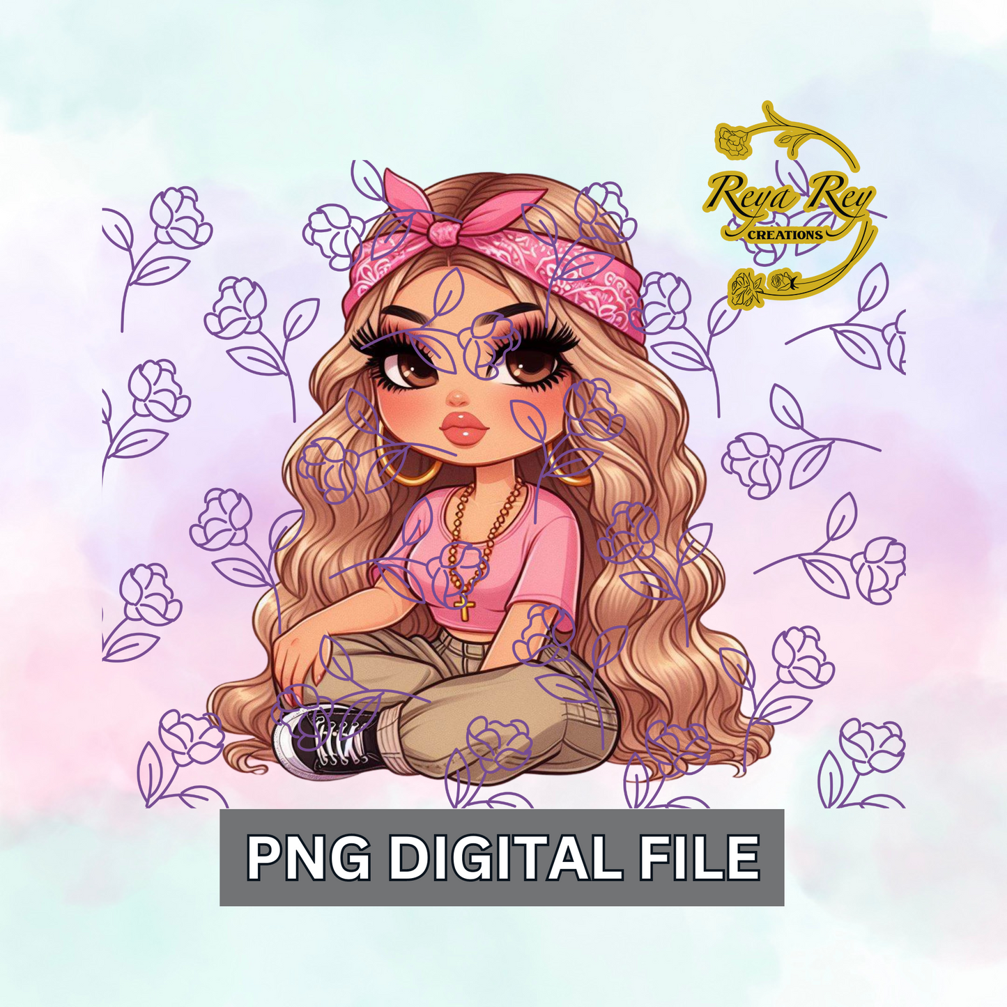 Cute Chola Pink Bandana