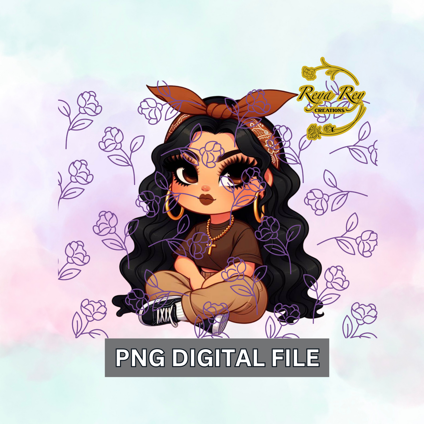 Chola Girl Brown Bandana